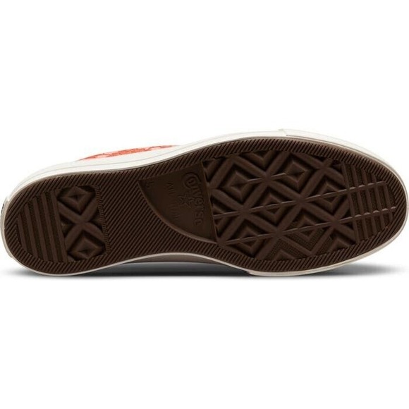 Converse Women Sz  10.5 CTAS Lift Hi Embroidery A02233C Bright Mantra‎ Orange - Picture 6 of 9